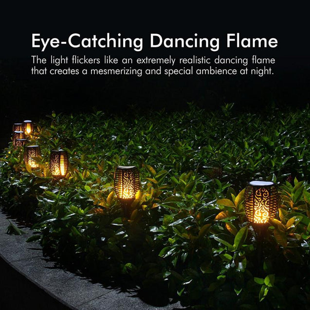 Solar Flame Flickering Lamp Torch