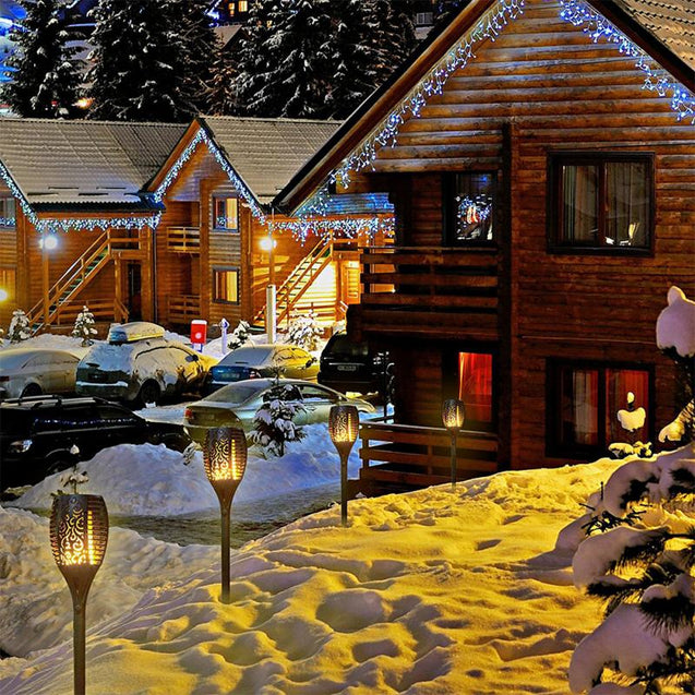 Solar Flame Flickering Lamp Torch