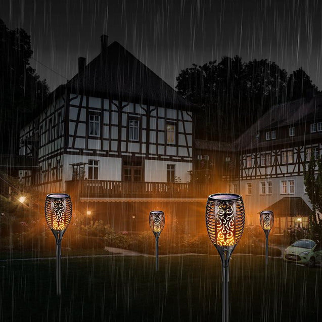 Solar Flame Flickering Lamp Torch