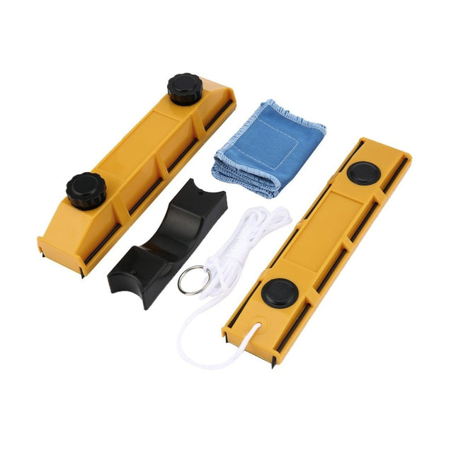Magnetic double sided window cleaner